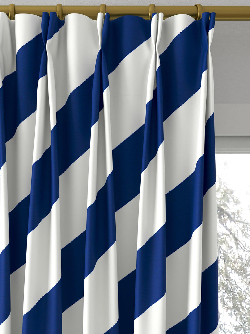 Harlequin paper straw curtains Lapis, imported from the UK