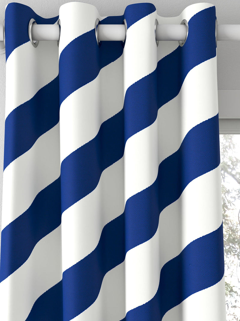 Harlequin paper straw curtains Lapis, imported from the UK
