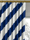 Harlequin paper straw curtains Lapis, imported from the UK