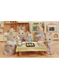 Sylvanian Families Milk Rabbit Family toy set, imported from the UK