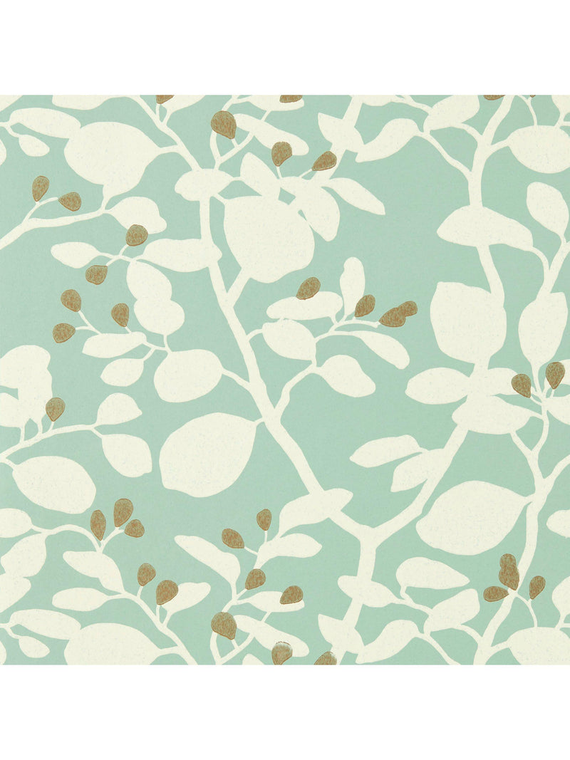 Harlequin Ardisia wallpaper with berry and branch design, UK version