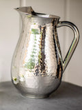 Culinary Concepts hammered stainless steel tall jug 2L, imported from the UK