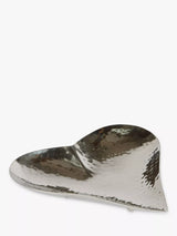 John Lewis Culinary Concepts Hammered Stainless Steel Heart Dish, 20cm, Champagne- Buy online at McGrocer