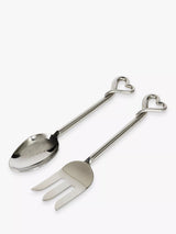 John Lewis Culinary Concepts Amore Stainless Steel Salad Servers Silver Set of 2- Buy online at McGrocer