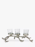 Culinary Concepts branch tealight holder silver, imported from the UK