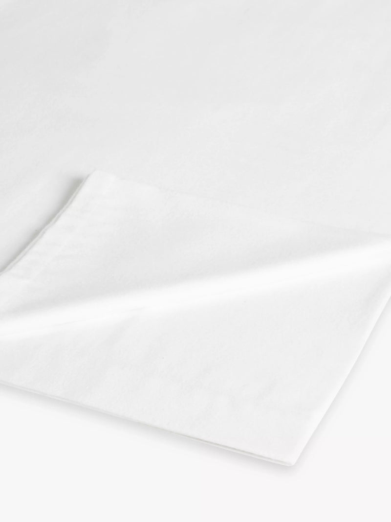 John Lewis Warm & Cosy Brushed Cotton Flat Sheet, UK version