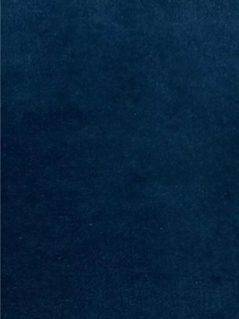 Truly Flanged Square Velvet Cushion - Blue