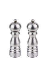 John Lewis Peugeot Paris Chef u'Select Manual Adjustable Stainless Steel Salt and Pepper Mills, 18cm, Silver- Buy online at McGrocer