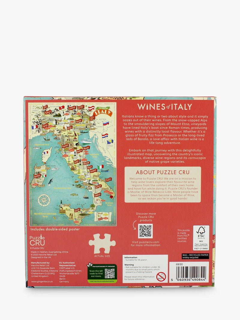 Professor Puzzle Wines of Italy jigsaw puzzle 1000 pieces, UK version