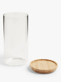 John Lewis glass jar with bamboo lid 1L, imported from the UK