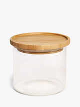 John Lewis John Lewis Glass Storage Jar with Bamboo Lid, 450ml- Buy online at McGrocer