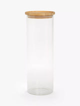 John Lewis John Lewis Tall Glass Storage Jar with Bamboo Lid 1.6L- Buy online at McGrocer
