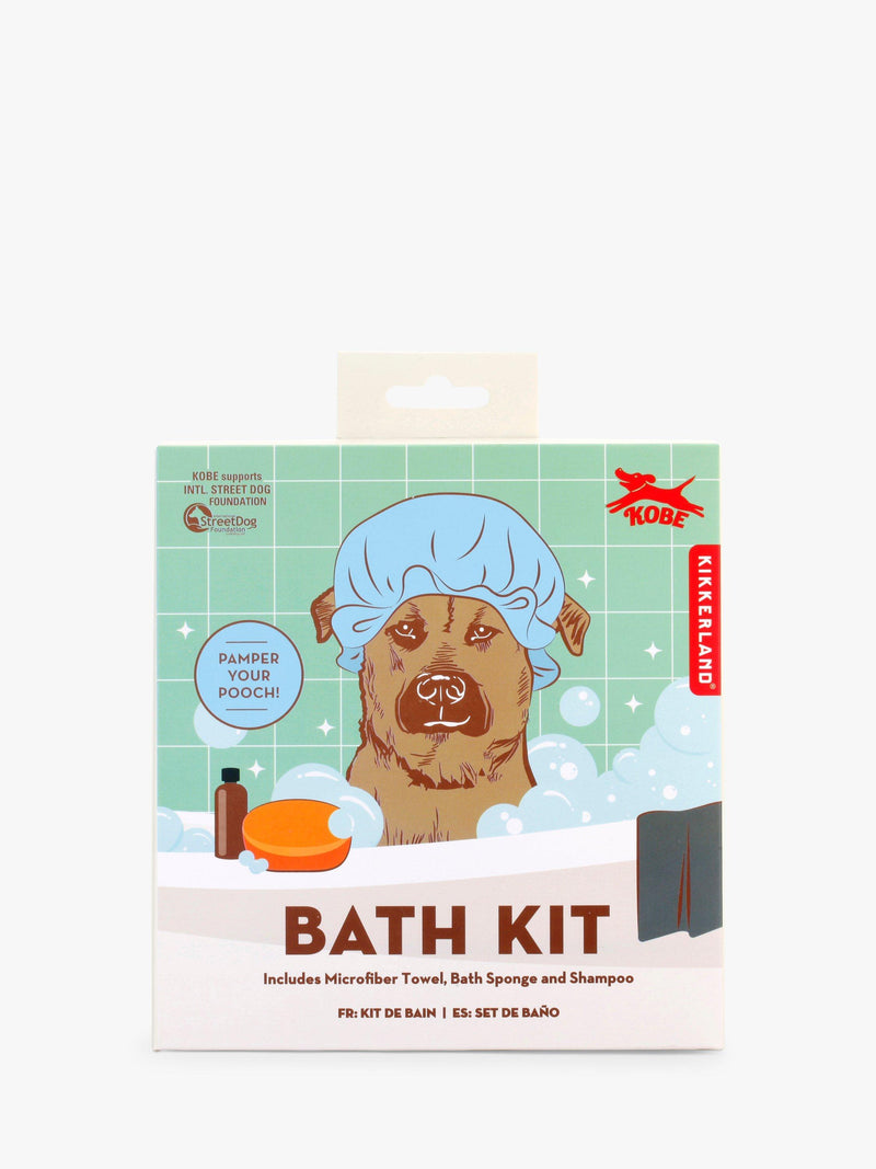 Dog Grooming Bath Kit with Microfibre Towel Sponge and Shampoo