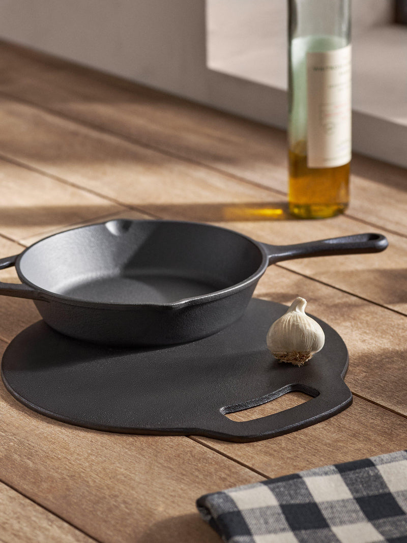 John Lewis cast iron round pizza baking stone 27cm, UK version