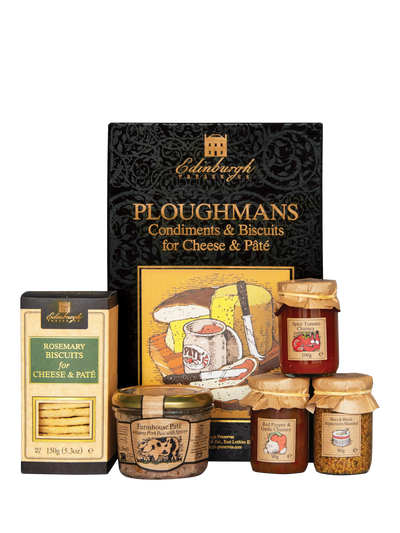 John Lewis Edinburgh Preserves Ploughman's Box Accompaniments Gift Set 610g- Buy online at McGrocer