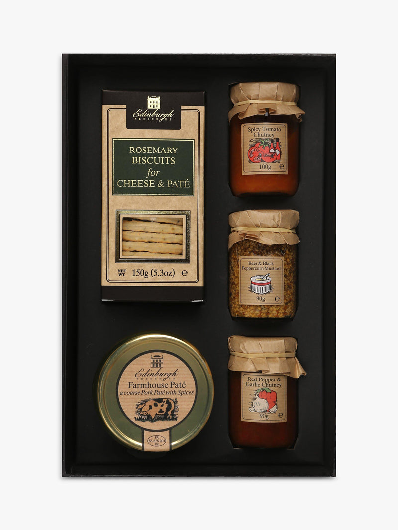 Edinburgh Preserves Ploughman's Box gift set 610g - British product