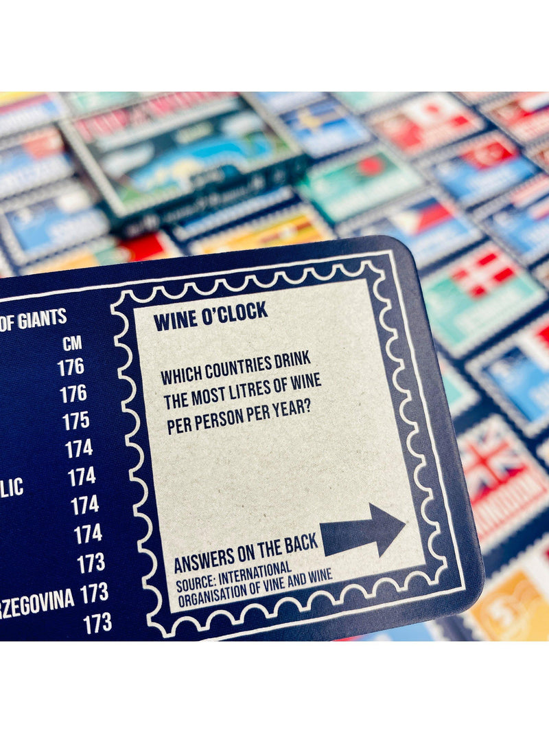 Gamely Top of the World trivia card game, UK version