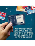 Gamely Top of the World trivia card game, UK version