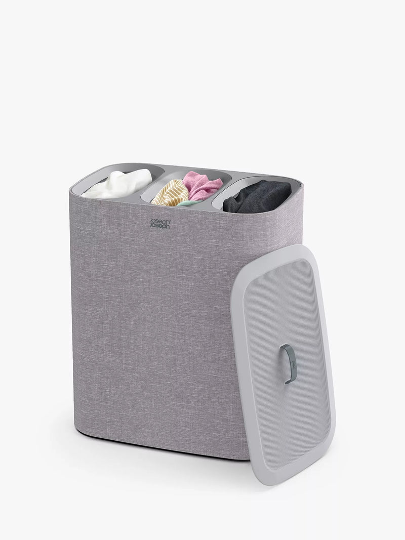 Joseph Joseph Tota Trio Easy Empty Laundry Basket 90L - Ecru
