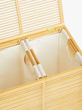 John Lewis bamboo double laundry basket natural (British brand)
