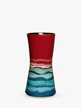 John Lewis Poole Pottery Horizon Earthenware Hourglass Vase Red Multi 24cm- Buy online at McGrocer