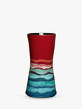 Poole Pottery hourglass vase Red Multi 24cm, imported from the UK