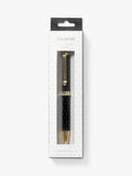 Filofax Moonlight black ballpoint pen, 1mm nib (British brand)