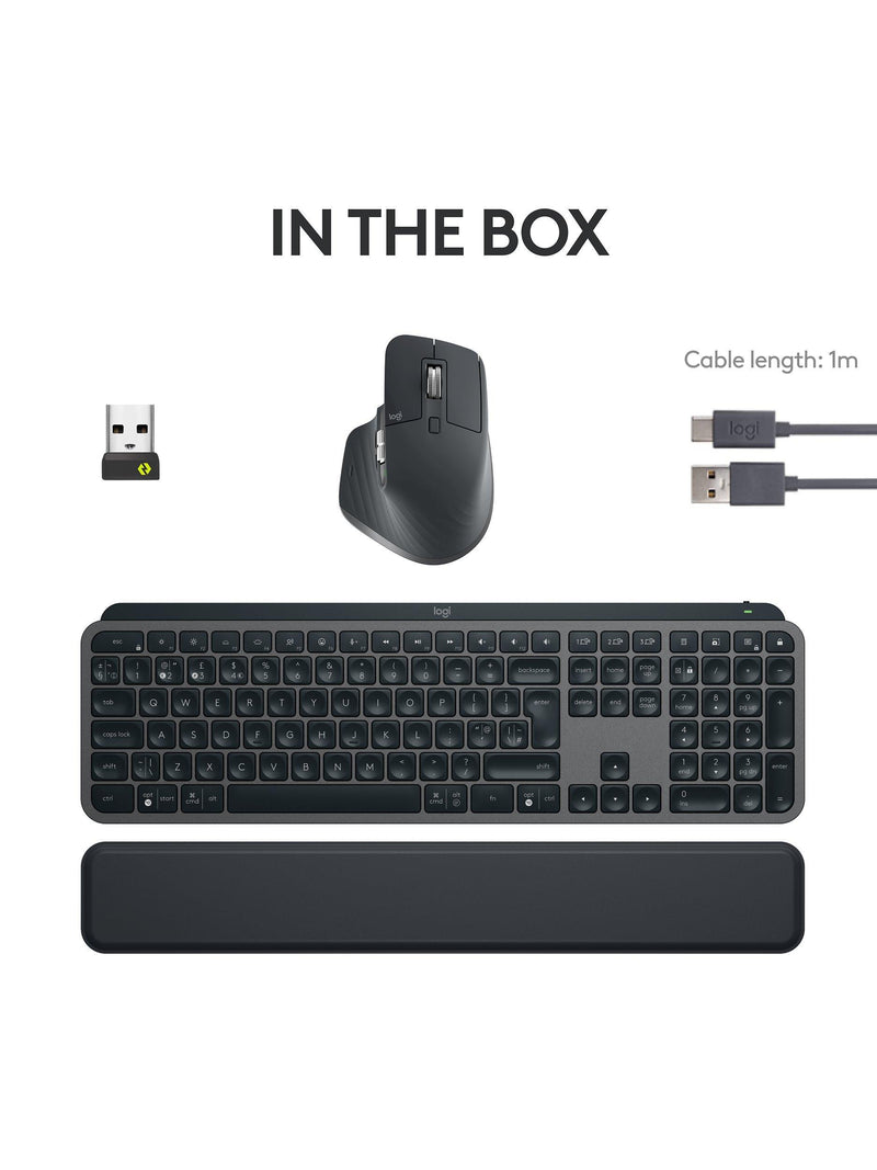 Logitech MX Keys S Combo keyboard mouse Graphite, imported from the UK