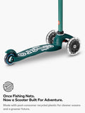 Micro Scooters Mini Eco Deluxe LED scooter green - British product
