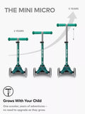 Micro Scooters Mini Eco Deluxe LED scooter green - British product