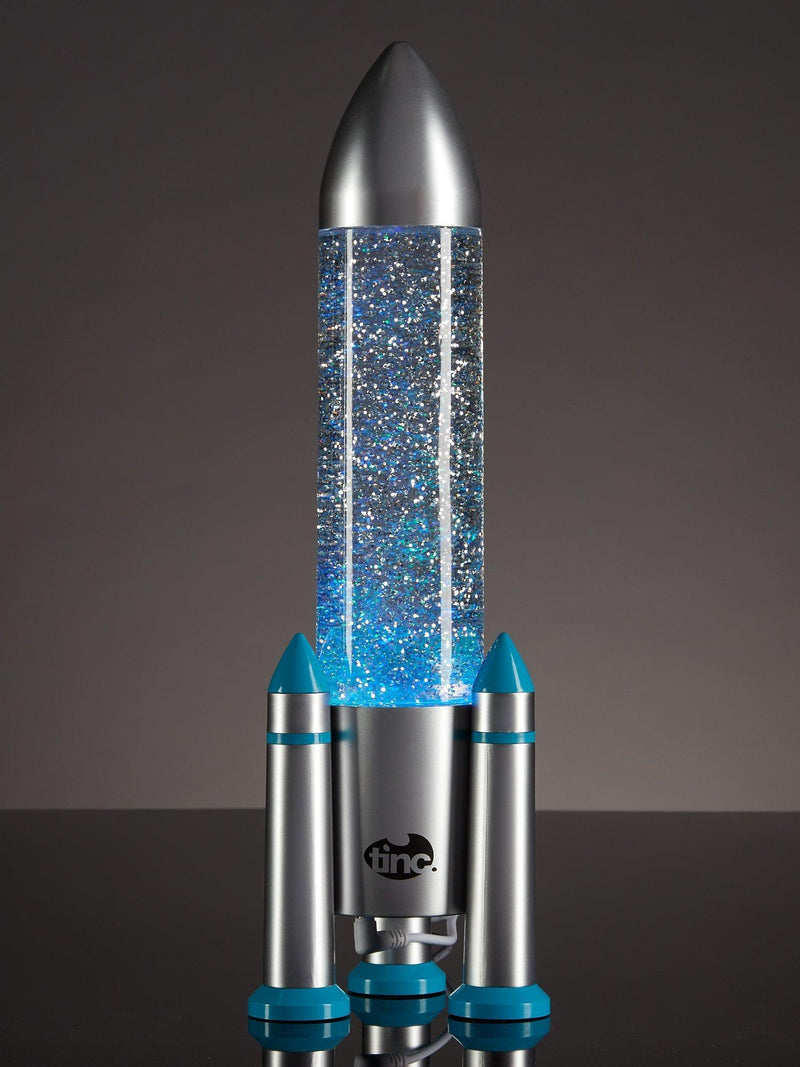 Tinc Rocket Glitter Lamp Multi (British brand)