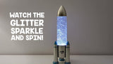 Tinc Rocket Glitter Lamp Multi (British brand)