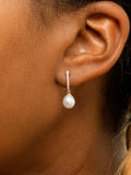 IBB 9ct gold pearl drop earrings - British product