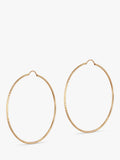 IBB 9ct textured hoop earrings gold - British product