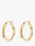 IBB 9ct gold creole hoop earrings 1.8cm (British brand)