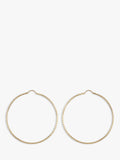 IBB 9ct gold textured slim hoop earrings - British product