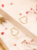 IBB 9ct gold heart hoop earrings, UK version