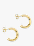 IBB 9ct gold double half hoop earrings, imported from the UK