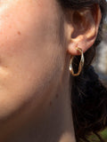 IBB 9ct gold twist hoop earrings, imported from the UK