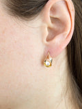 IBB 9ct gold pearl teardrop earrings, imported from the UK