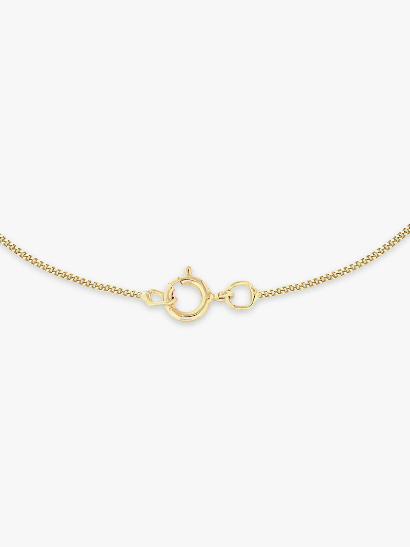 IBB 9ct gold pearl and cubic zirconia pendant necklace, UK version