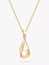 John Lewis IBB 9ct Gold Freshwater Pearl Sling Pendant Necklace- Buy online at McGrocer