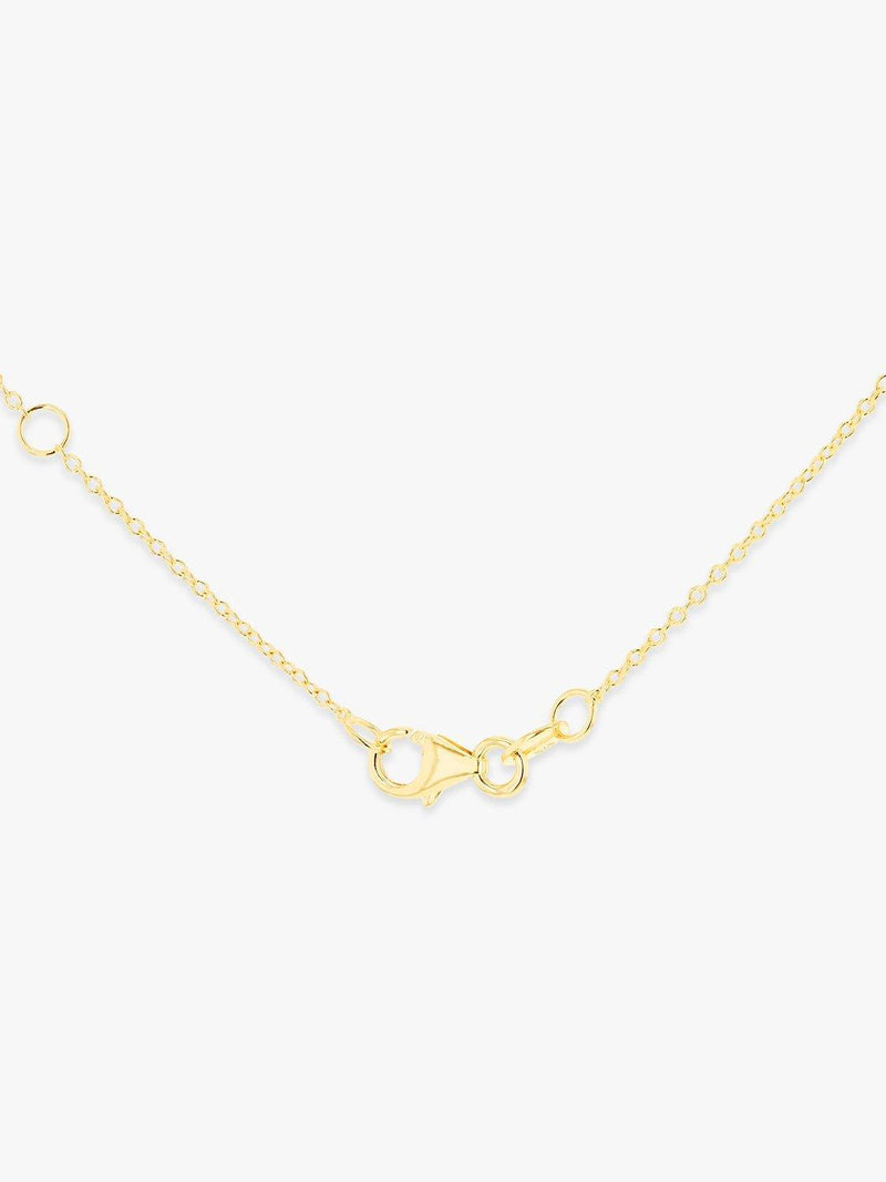 IBB 9ct gold freshwater pearl cubic zirconia pendant necklace 46cm, UK version
