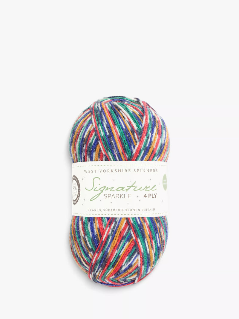 Sparkle 4 Ply Knitting Yarn with British Wool and Nylon, 100g
