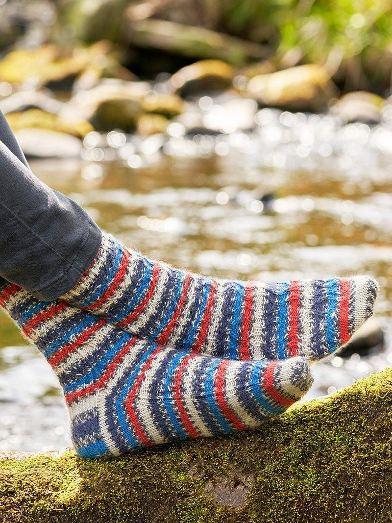 West Yorkshire Spinners sock knitting pattern book - British product