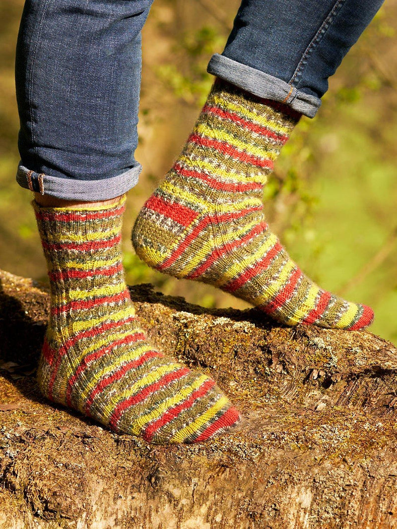 West Yorkshire Spinners sock knitting pattern book - British product