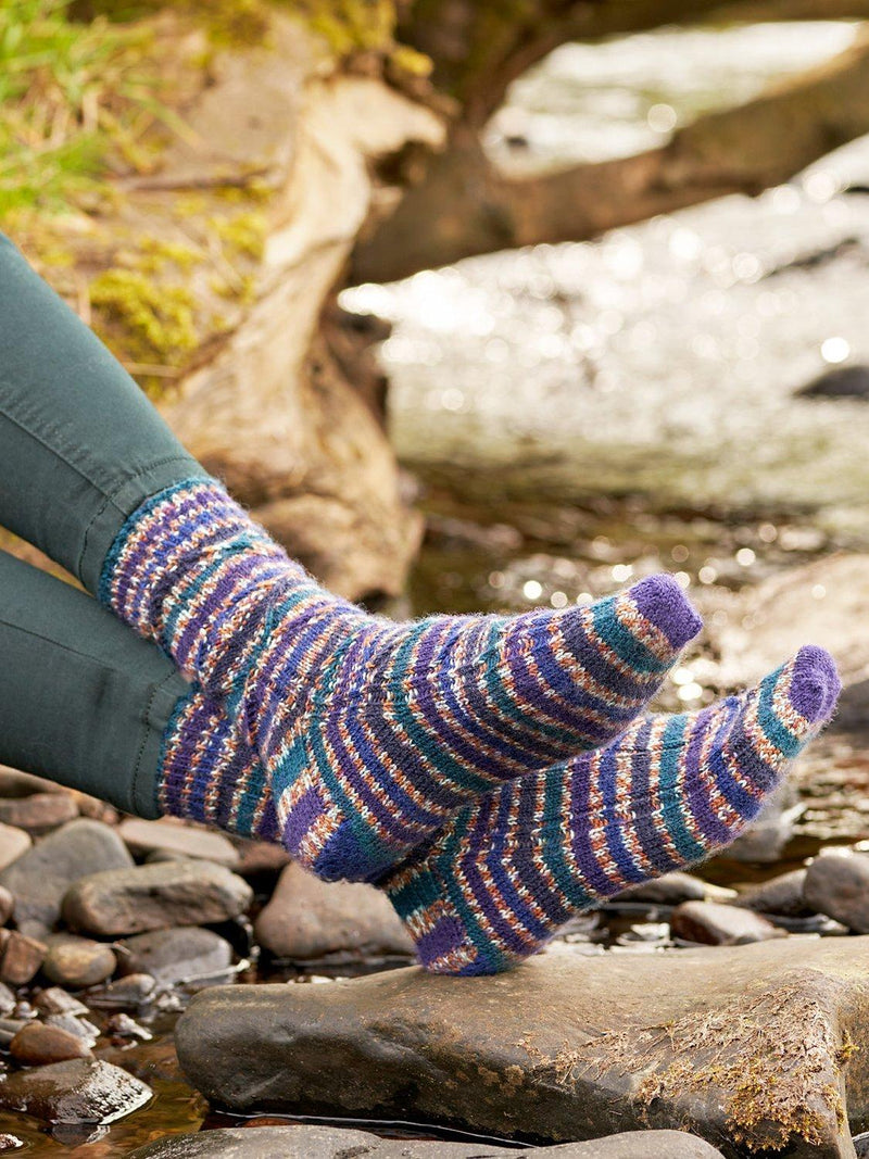 West Yorkshire Spinners sock knitting pattern book - British product