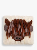 Wool Couture Highland cow cushion knitting kit, imported from the UK