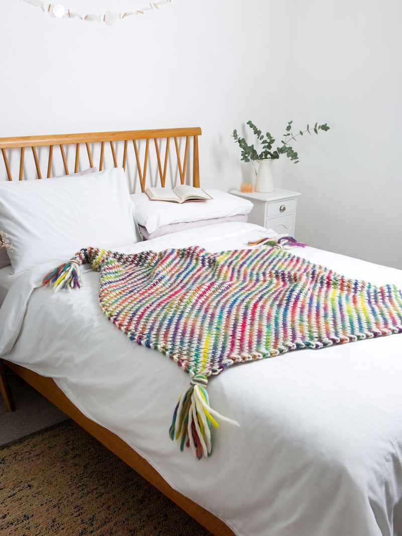 Wool Couture Ellie Blanket Knitting Kit, UK version