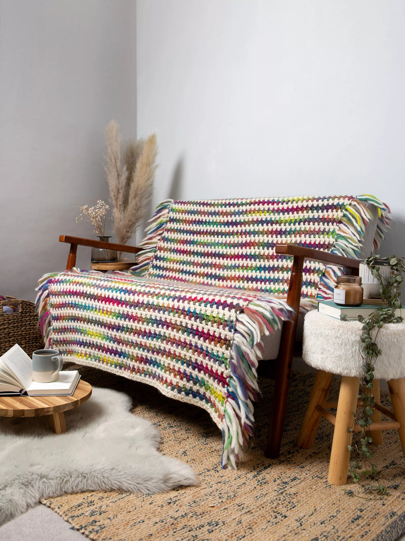 Wool Couture Ellie Blanket Crochet Kit (British brand)